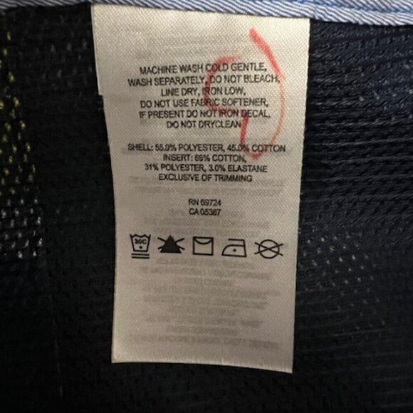 Columbia Blue and Yellow Patterned Men Swim Board Shorts - Picture 6 of 7